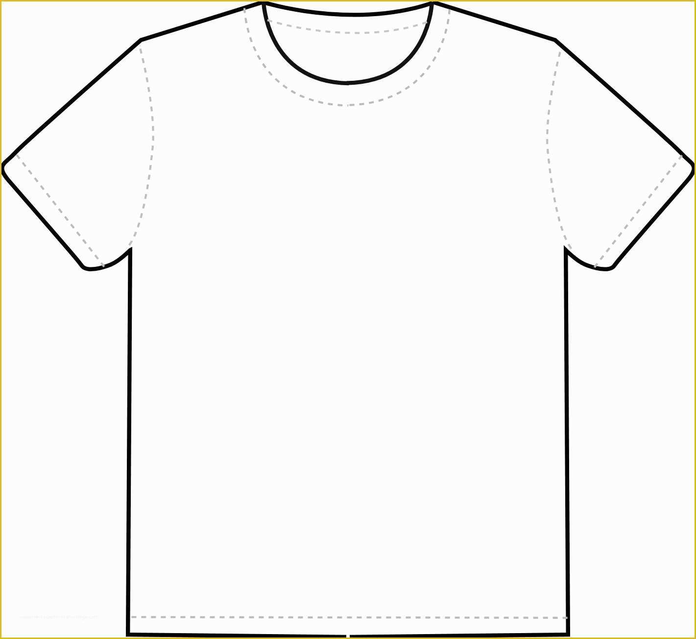 Free T Shirt Template Of T Shirt Outline Clipart Clipart Best Clipart Best