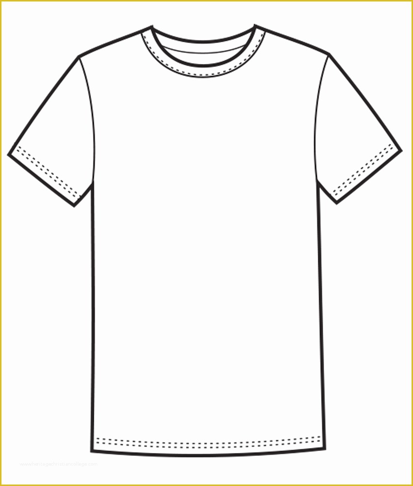 Free T Shirt Template Of White Tee Shirt Template