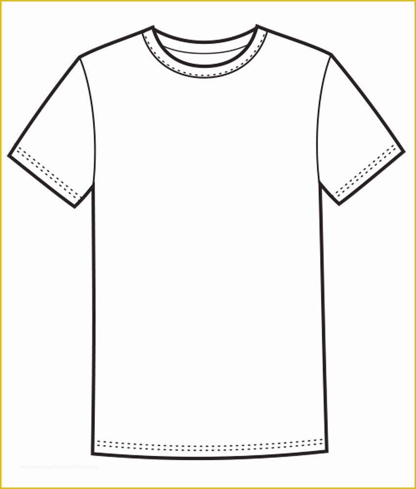 Free T Shirt Template Of White Tee Shirt Template