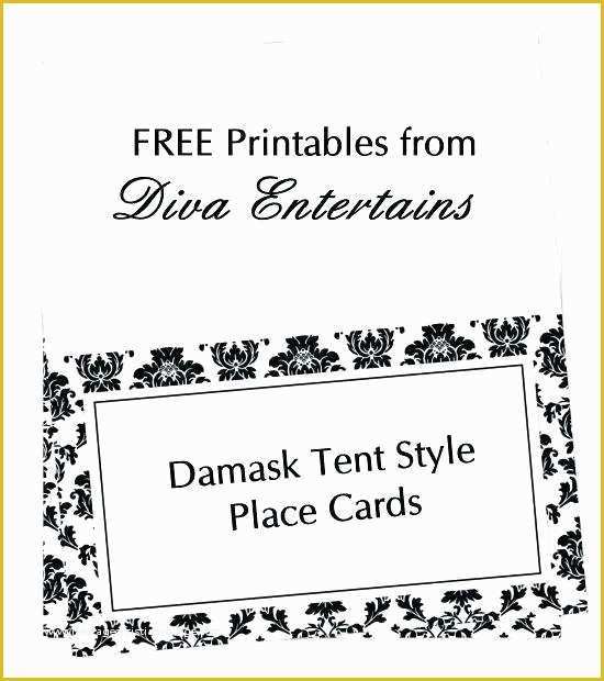 Free Table Tent Template Of Free Printable Table Tent Card Template