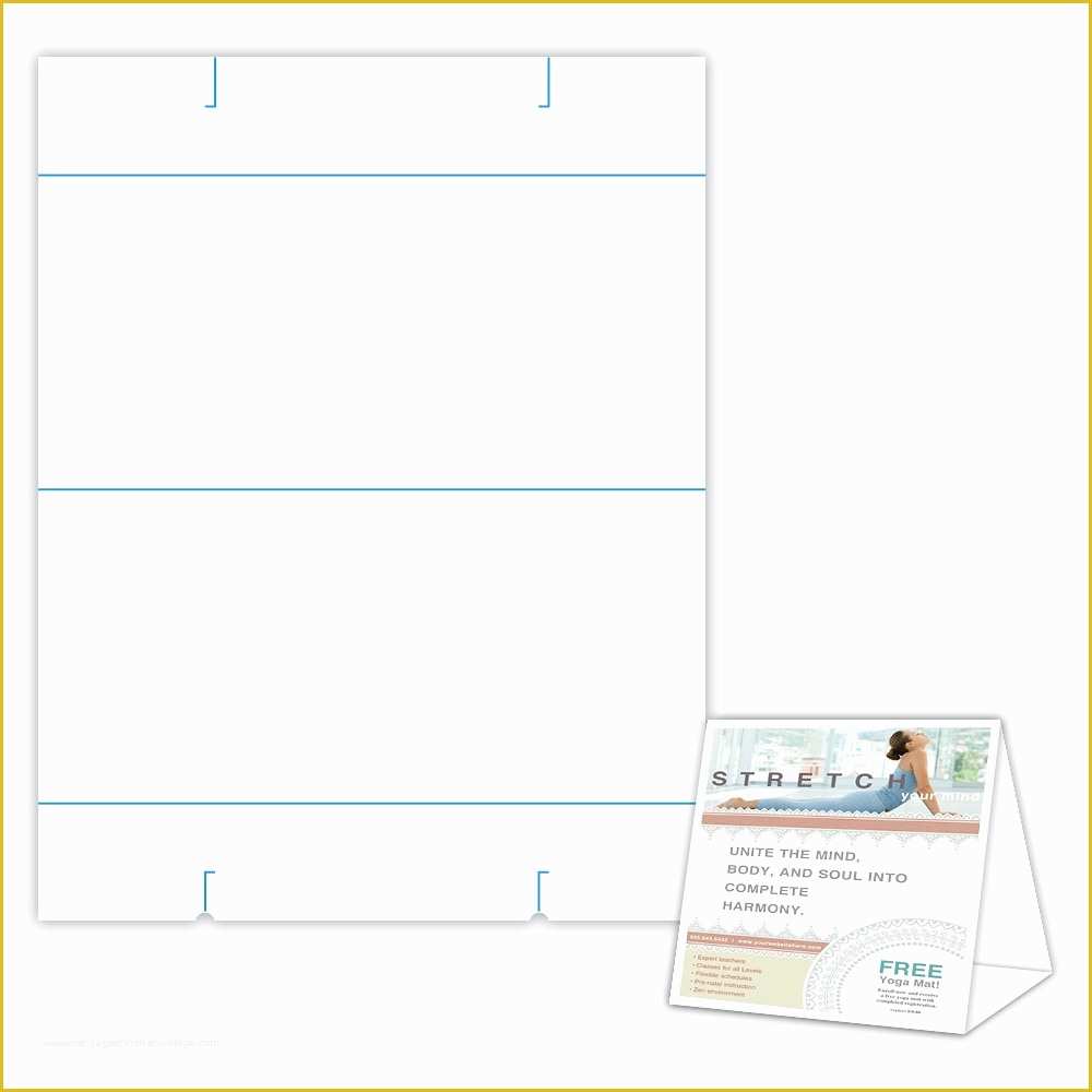 Free Table Tent Template Of Free Table Tent Template