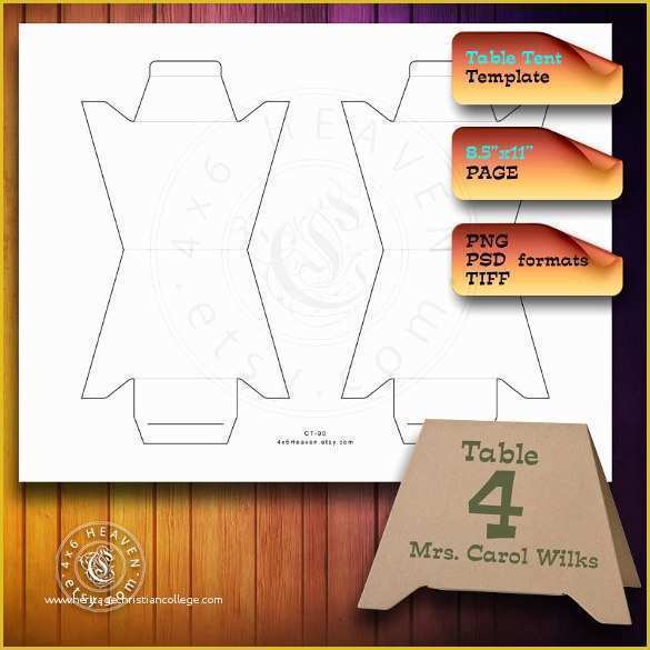 Free Table Tent Template Of Table Tent Template 37 Free Printable Pdf Jpg Psd