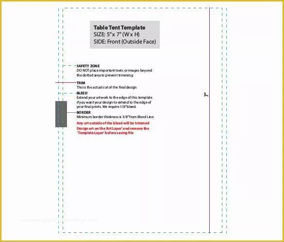 Free Table Tent Template Of Table Tent Template 37 Free Printable Pdf Jpg Psd