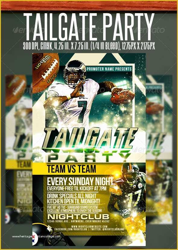 Free Tailgate Party Flyer Template Of Best S Of Sport Flyer Template Design Sports Flyer