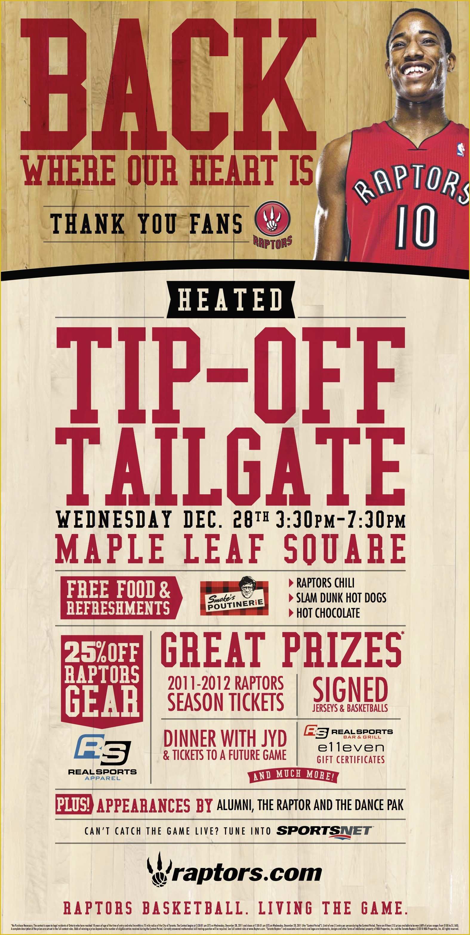 Free Tailgate Party Flyer Template Of Free toronto Raptors Tailgate In Maple Leaf Square