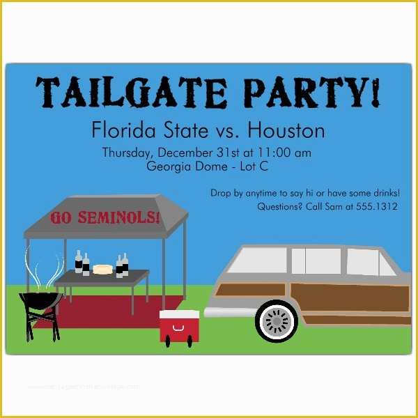 Free Tailgate Party Flyer Template Of Pregame Tailgate Invitations