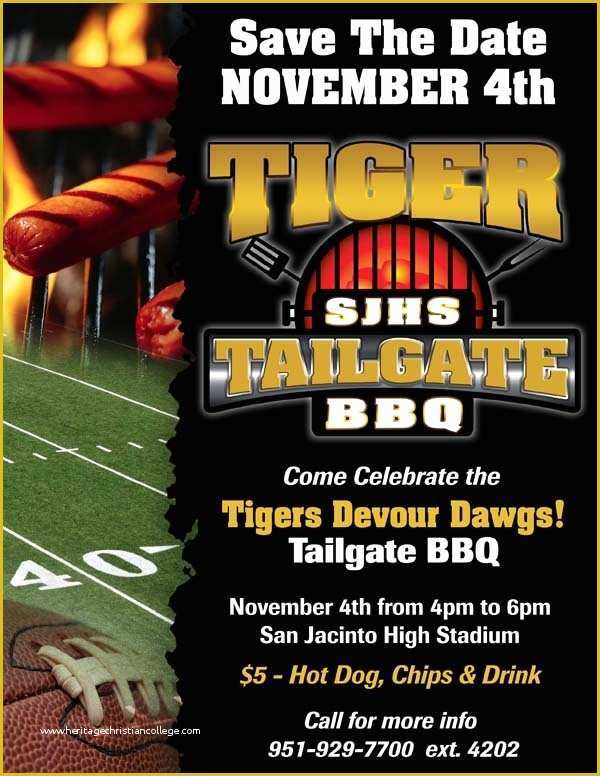 Free Tailgate Party Flyer Template Of Sjhs Tailgate Bbq Flyer