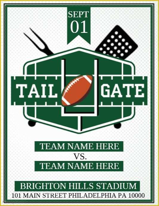 Free Tailgate Party Flyer Template Of Tail Gate Template