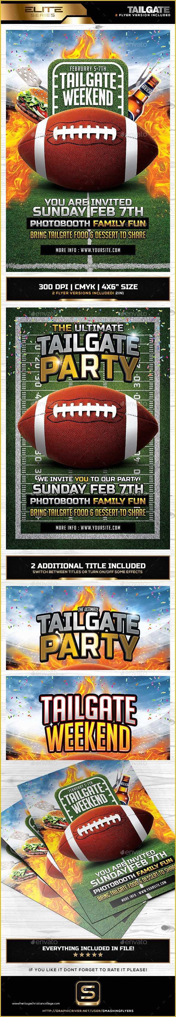 Free Tailgate Party Flyer Template Of Tailgate Party Flyer Template by Smashingflyers