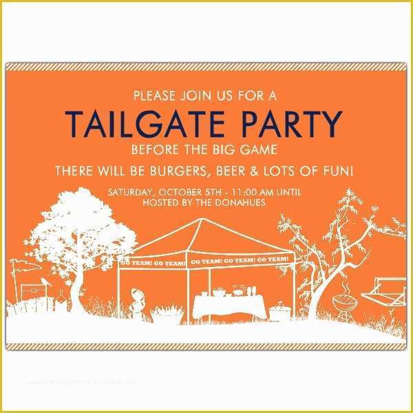 Free Tailgate Party Flyer Template Of Tailgate Party Go Auburn Tigers Invitations