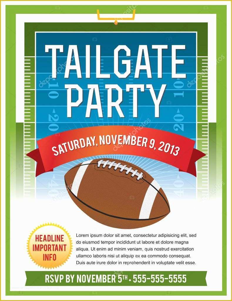 Free Tailgate Party Flyer Template Of the Gallery for Tailgate Party Flyer