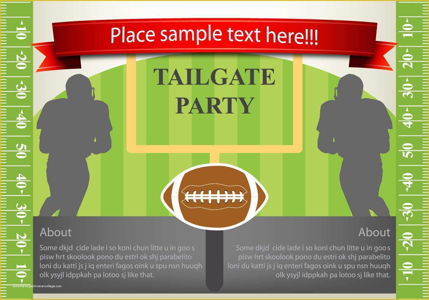 Free Tailgate Party Flyer Template Of Vector Flyer Design Tailgating Download Free Vector Art