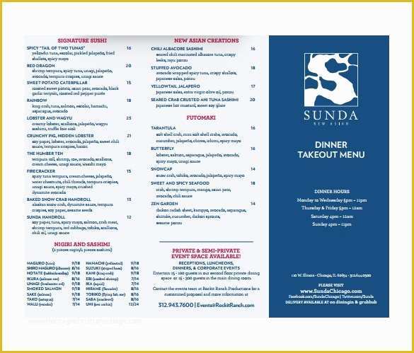 Free Take Out Menu Templates for Word Of 20 Take Out Menu Templates – Free Sample Example format