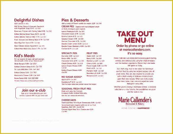 Free Take Out Menu Templates for Word Of Take Out Menu Template 15 Free Psd Eps Pdf Documents