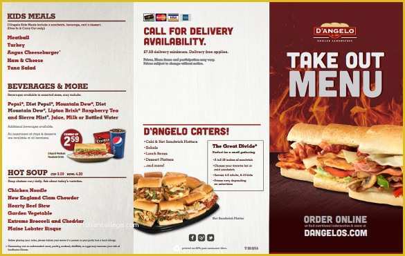 Free Take Out Menu Templates for Word Of Take Out Menu Template 15 Free Psd Eps Pdf Documents