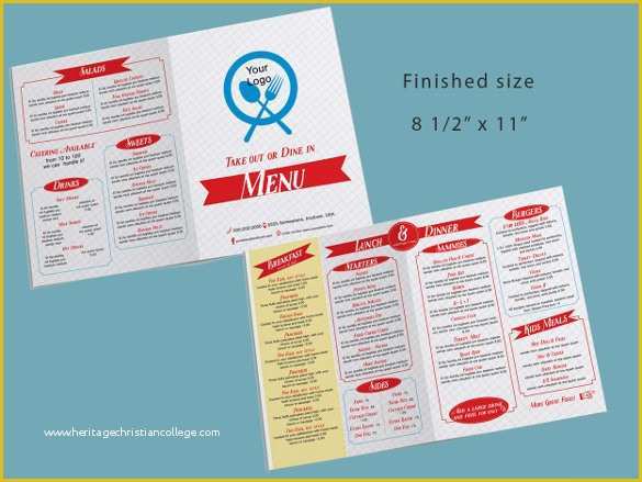 Free Take Out Menu Templates for Word Of Take Out Menu Template 15 Free Psd Eps Pdf Documents