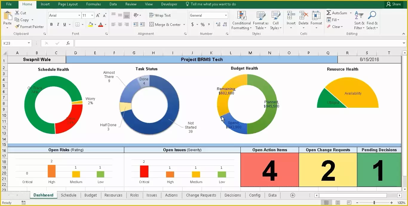 Free Task Management Templates Of Project Tracking with Master Excel Project Manager Free