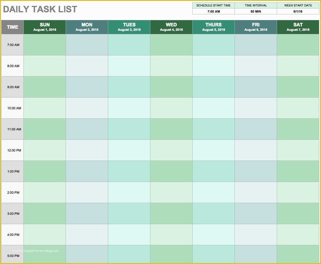 Free Task Template Of 15 Free Task List Templates Smartsheet