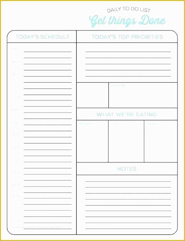 Free Task Template Of Daily Task List Template Word Sample Planner Best Calendar