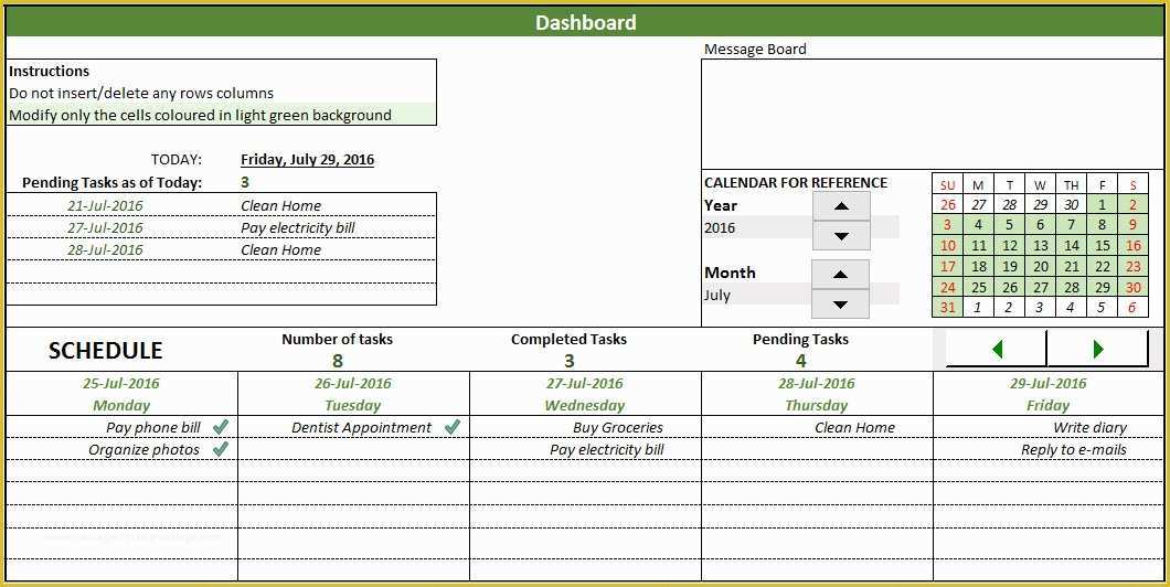 Free Task Template Of Free Task Manager Spreadsheet Template