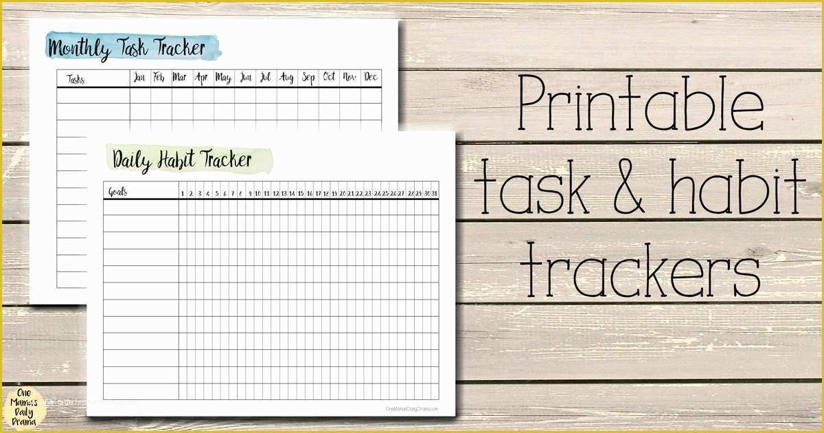 Free Task Tracker Template Of Free Printable Task and Habit Trackers for Your Planner