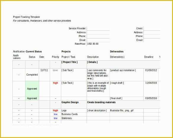 Free Task Tracker Template Of Task Tracking Template – 10 Free Word Excel Pdf format