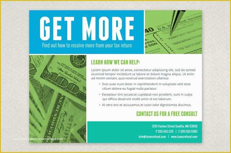 Free Tax Preparation Flyers Templates Of Maximum Tax Refund Flyer Template