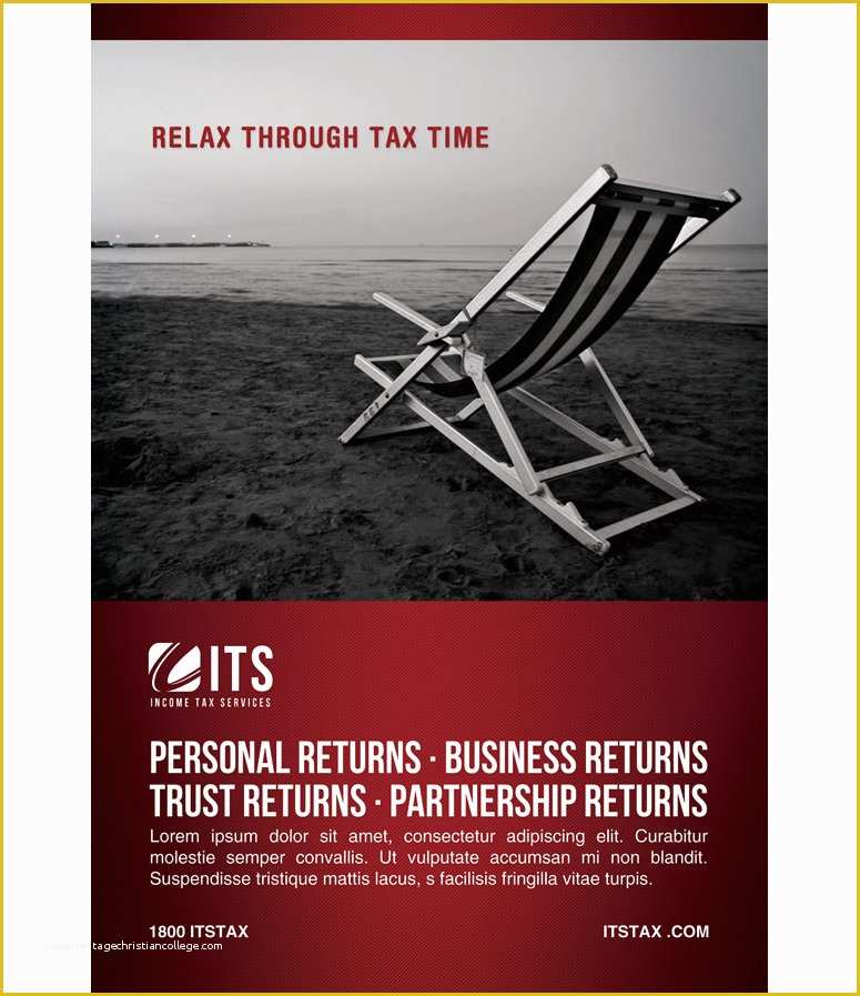 Free Tax Preparation Flyers Templates Of Relax Through Tax Time Free Flyer Template ‹ Psdbucket