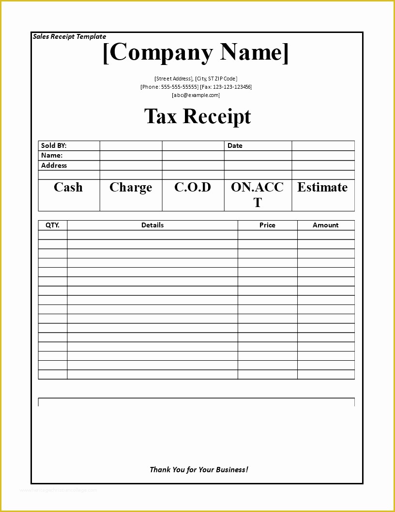 Free Tax Preparation Website Templates Of Free Tax Receipt Template