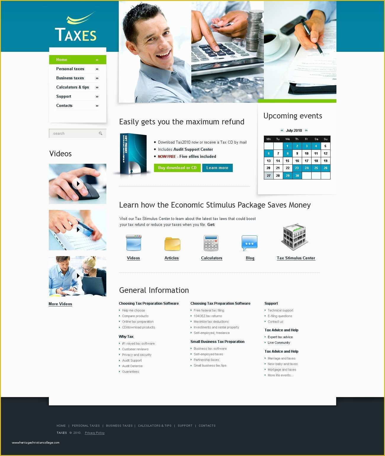 Free Tax Preparation Website Templates Of Tax Preparation Website Design