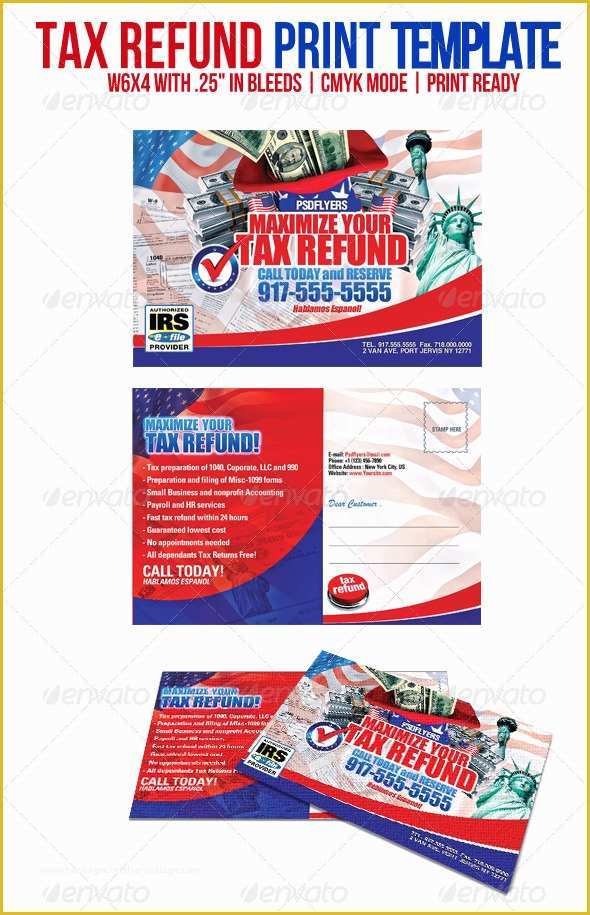 Free Tax Preparation Website Templates Of Tax Refund by Psdflyers