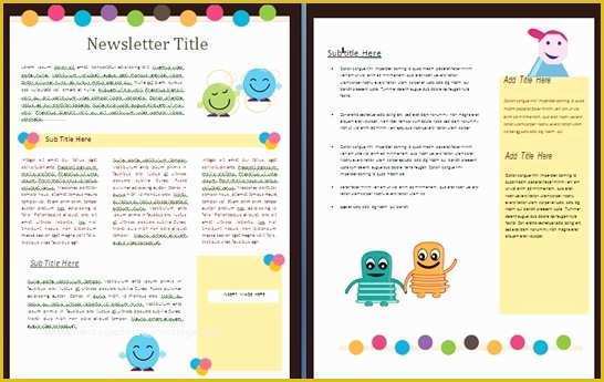 Free Teacher Newsletter Templates Microsoft Word Of Free Newsletter Templates