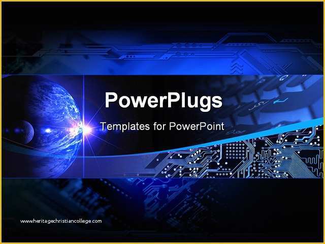 Free Technology Powerpoint Templates Of Electronic Munication Banner Puter Banner