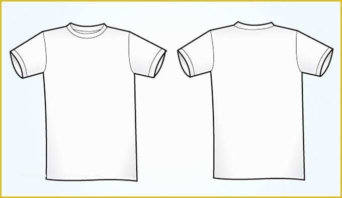 Free Tee Shirt Template Of Blank White Vector T Shirt Template Free Vectors