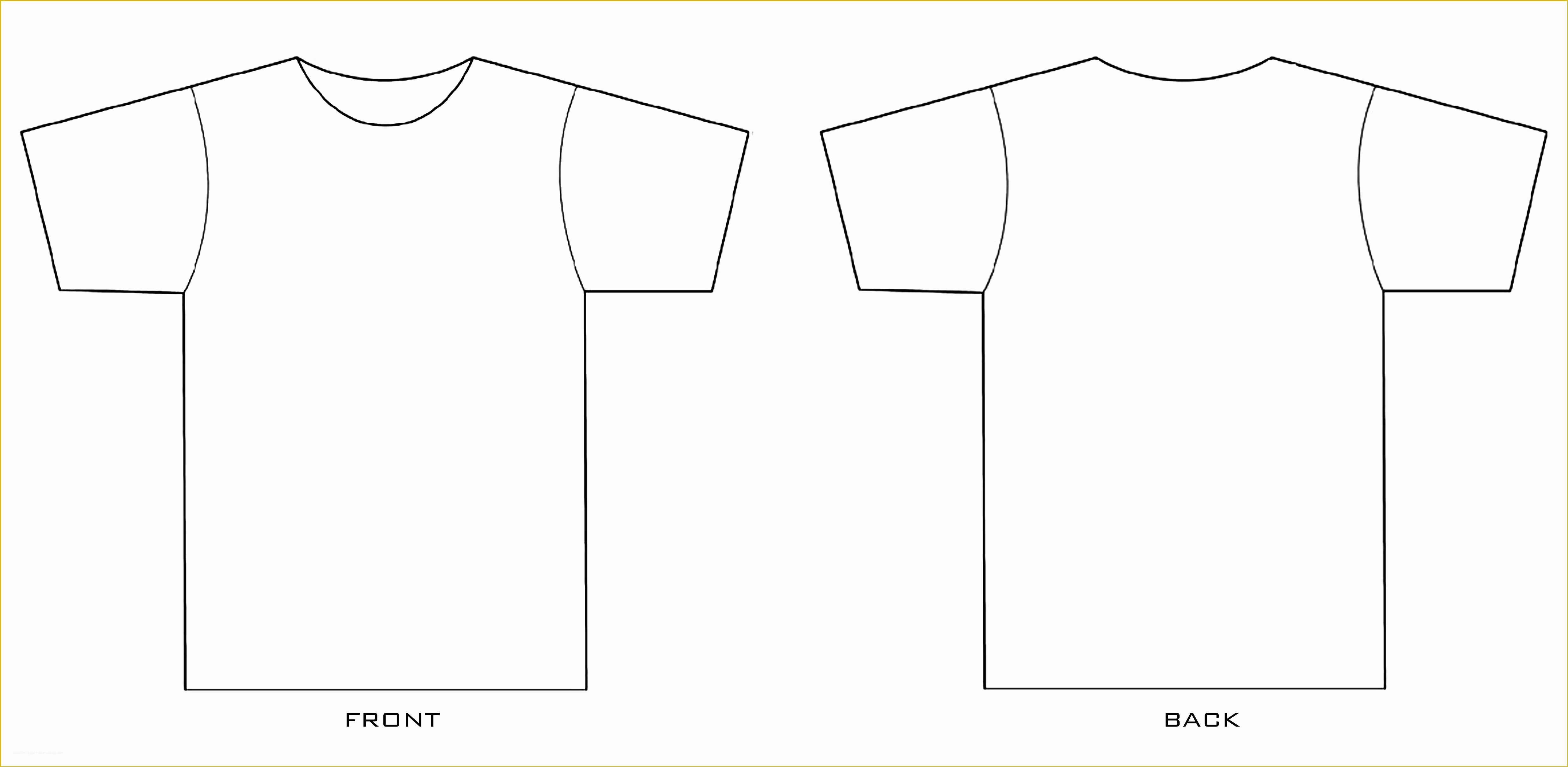 Free Tee Shirt Template Of Blank Tshirt Template Worksheet In Png Hd