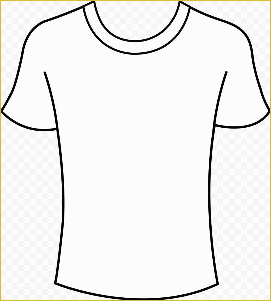 Free Tee Shirt Template Of T Shirt Clipart Black and White Download Free Clip Art
