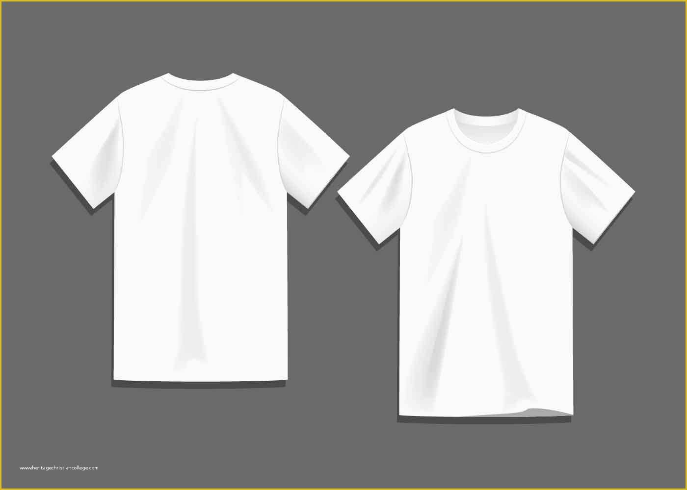 Free Tee Shirt Template Of White Blank T Shirt Template Vector Download Free Vector