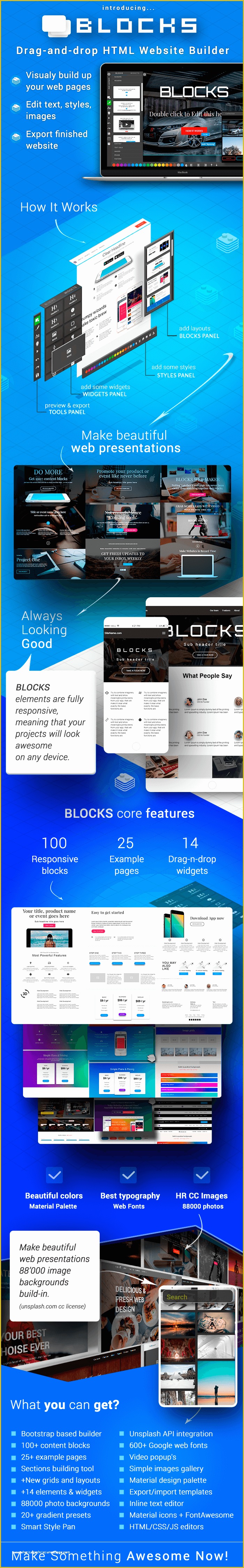 Free Template Builder for Websites Of Blocks Drag and Drop Builder
