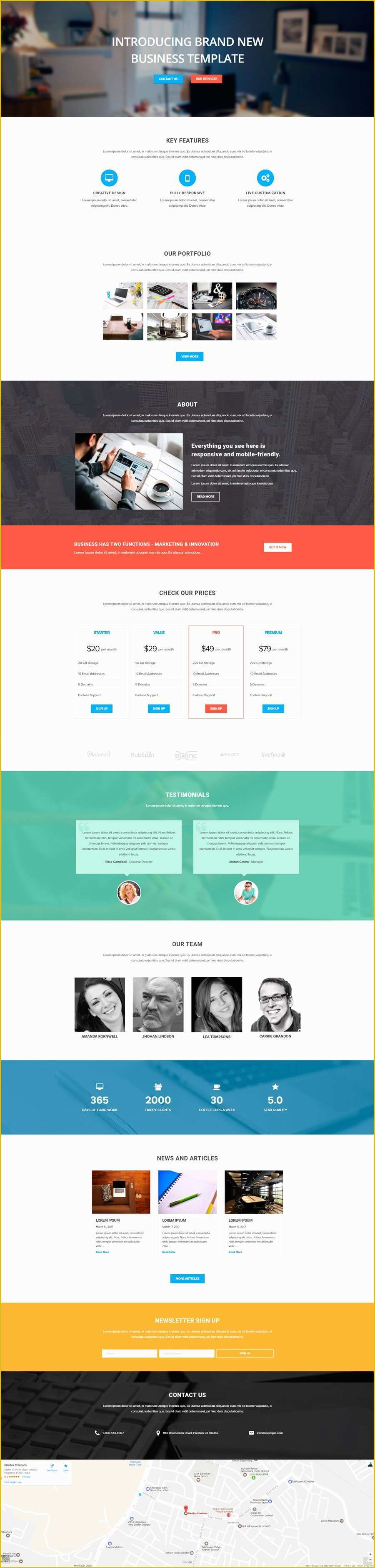 Free Template Builder for Websites Of Free Multipurpose Beaver Builder Template Business