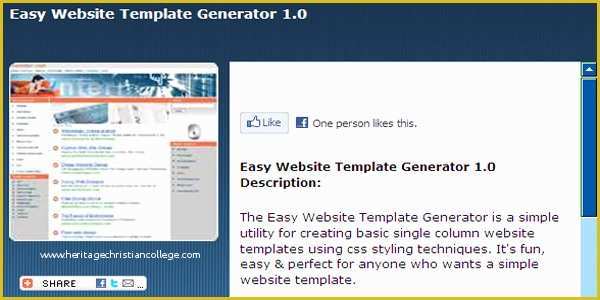 Free Template Builder for Websites Of Image 3 Easy Website Template Generator