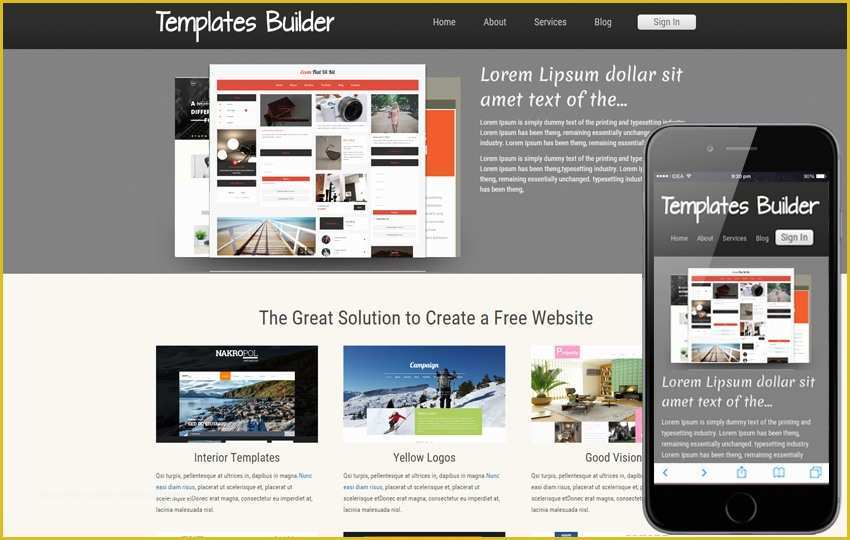 Free Template Builder for Websites Of New Template Builder Web Template and Mobile Website