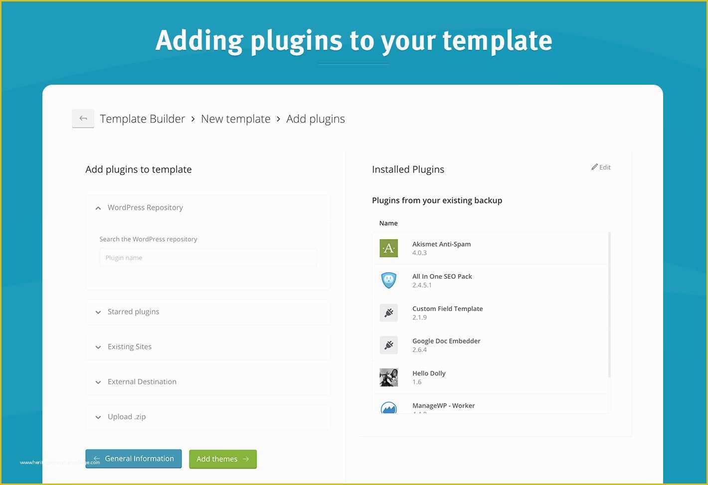 Free Template Builder for Websites Of Speed Up Website Deployment with Template Builder Managewp