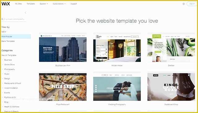 Free Template Builder for Websites Of Wix Review