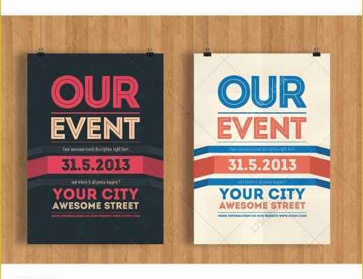 Free Template Flyers for events Of Our event Flyer Template Modern Clean and Minimal Poster