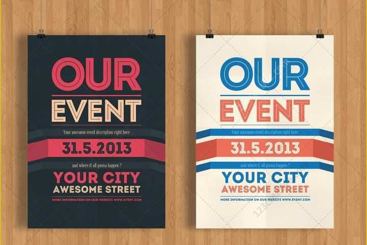 Free Template Flyers for events Of Our event Flyer Template Modern Clean and Minimal Poster