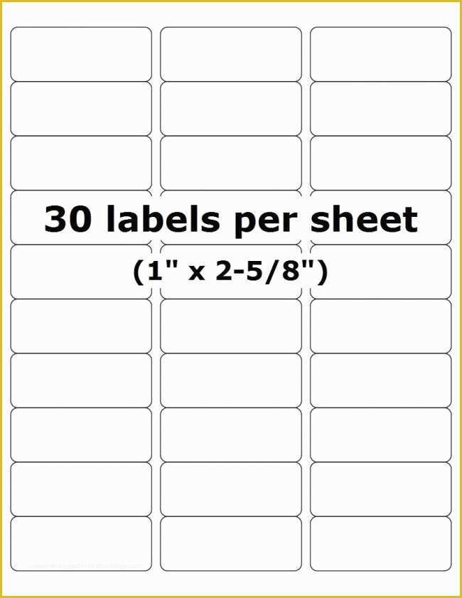 Free Template For Address Labels 30 Per Sheet Of Avery 30 Label Template Heritagechristiancollege