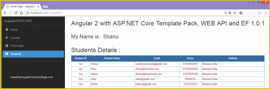 58 Free Template for asp Net Web Application