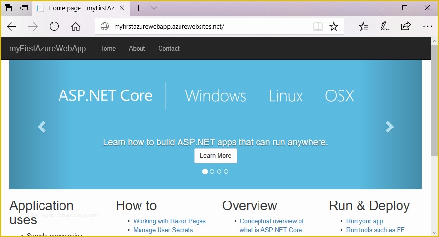 Free Template for asp Net Web Application Of Create C asp Net Core Web App Azure App Service