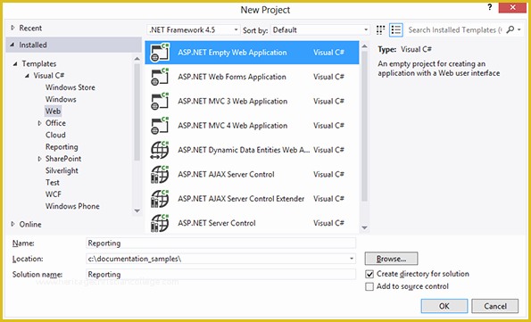 Free Template for asp Net Web Application Of Creating Your First asp Net Reporting Application