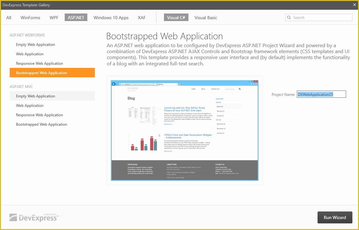 Free Template for asp Net Web Application Of September 2016 Posts Mehul Harry S Devexpress Blog